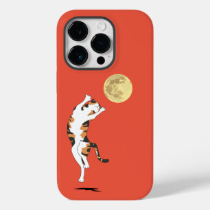 Calico Cat Moon Dancing Case-Mate iPhone Fall 14 Pro Hülle