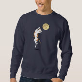 Calico Cat Moon Dancing Sweatshirt (Vorderseite)