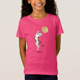 Calico Cat Moon Dancing T - Shirt