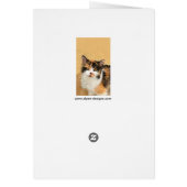 Calico Cat Painting - Niedliche Original Cat Art (Hinten)