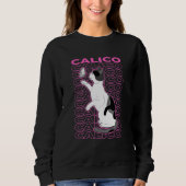 Calico Cat Pastel Aesthetic Sweatshirt (Vorderseite)