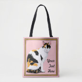 Calico Cat Personalisiert Tasche (Vorderseite)