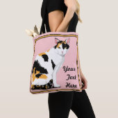 Calico Cat Personalisiert Tasche (Von Nahem)