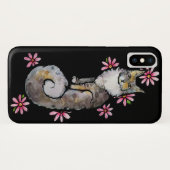 Calico Cat Pink Daisy Case-Mate iPhone Hülle (Rückseite (Horizontal))