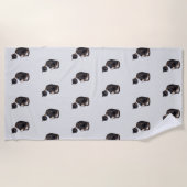 Calico Cat Posing Strandtuch (Vorderseite)