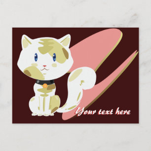 Calico Cat Postcard Postkarte