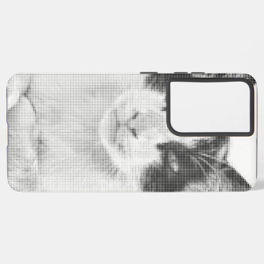 Calico Cat Retro Halftone Samsung Galaxy Hülle (Linke Seite)