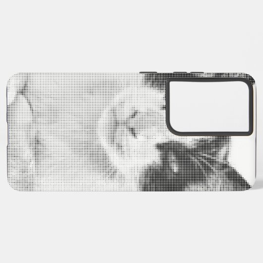 Calico Cat Retro Halftone Samsung Galaxy Hülle (Rückseite (Horizontal))