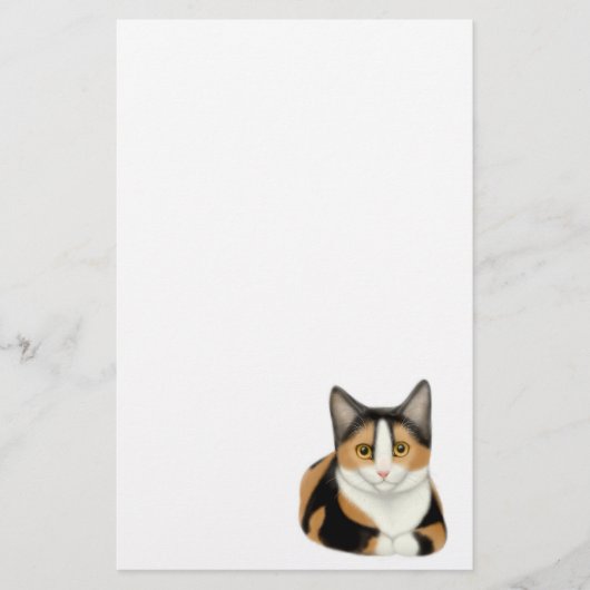 Calico Cat Stationery Briefpapier (Vorderseite)