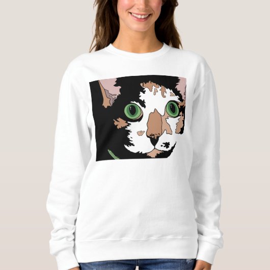 Calico Cat Sweatshirt (Vorderseite)