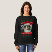 Calico Cat Ugly Christmas Sweater Style Weihnachts Sweatshirt (Vorne ganz)