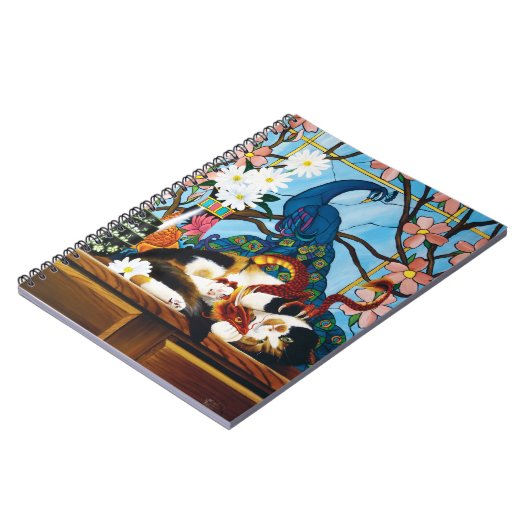 Calico Cat und Dragon Notizblock (Linke Seite)