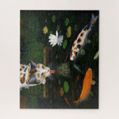 Calico Cat und Koi Fish Puzzle (Vertikal)