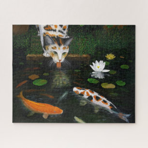 Calico Cat und Koi Fish Puzzle