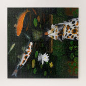 Calico Cat und Koi Fish Puzzle (Horizontal)