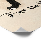 Calico Cat Warrior Grimalkin mit Schwert und Schil Poster (Ecke)