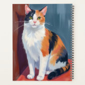 Calico Cat | Watercolor Pretty Kitten Cat Pet Planer (Rückseite)