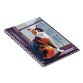 Calico Cat | Watercolor Windowsill Pet Notizblock (Rechte Seite)