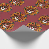 Calico Cat With Black-eyed Susan Maryland State  Geschenkpapier (Ecke)