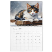 Calico Cats Aquarell Art 12-Monat 2026 Kalender (Feb 2026)