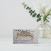 Calico Crab Business Card Visitenkarte (Stehend Vorderseite)