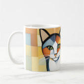 Calico Cubism A Feline Kaffeetasse (Links)