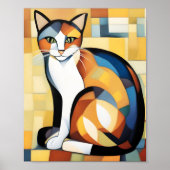 Calico Cubism A Feline Poster (Vorne)