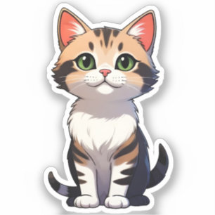 Calico Cutie: Ein vollkommenes Lächeln Aufkleber