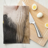 Calico Face Geschirrtuch (Viertel Falte)