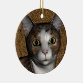 Calico Face Keramik Ornament (Rechts)