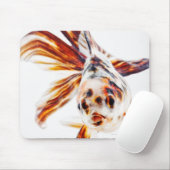 Calico Fantail Comet goldfish (Carassius) Mousepad (Mit Mouse)