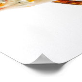 Calico Fantail Comet Goldfish Poster (Ecke)