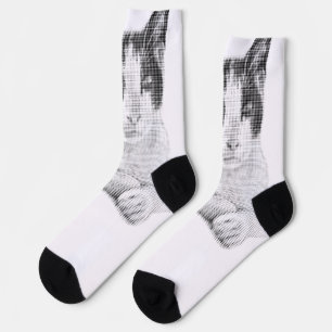 Calico Halftone Muse Socken