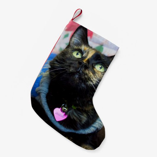 Calico II Kleiner Weihnachtsstrumpf (Vorderansicht (hängend))