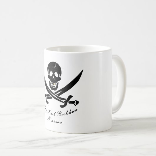 Calico Jack Nassau Pirate Flag Piratenflagge  Kaffeetasse (VorderseiteRechts)