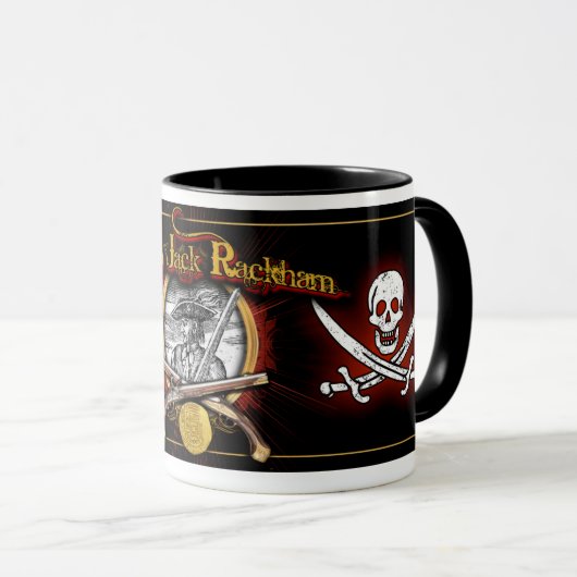 Calico Jack Rackham Pirate Coffee Tasse (VorderseiteRechts)