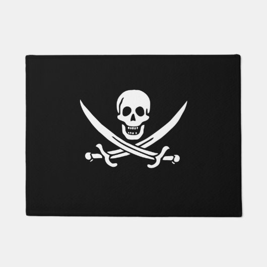 Calico Jack Rackham Pirate Flagge Doormat Fußmatte (Vorderseite)