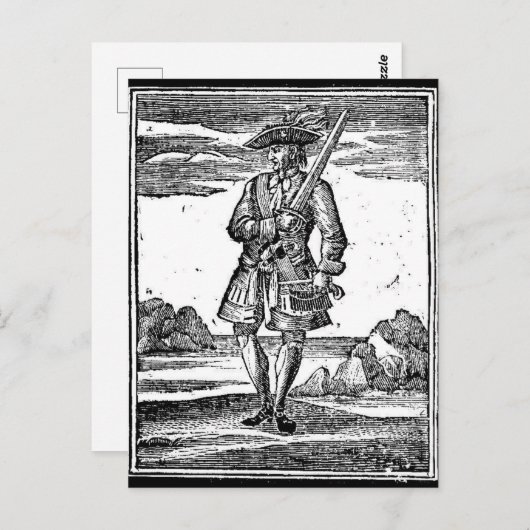 Calico Jack Rackham Postkarte (Vorne/Hinten)