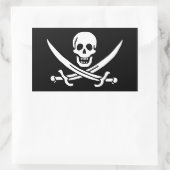 Calico Jack Rechteckiger Aufkleber (Tasche)