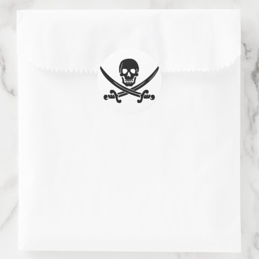 Calico Jack Skull & Schwerter Sticker (Tasche)