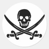 Calico Jack Skull & Schwerter Sticker (Vorderseite)
