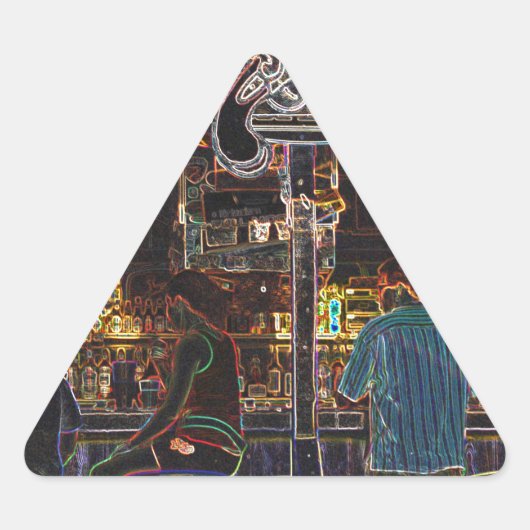 Calico Jacks Grand Cayman Island Dreieckiger Aufkleber (Vorderseite)