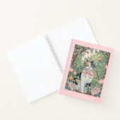 Calico Katze im Garten SpiralNotebook Notizblock (Innenseite)