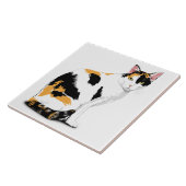 Calico-Katze individuell Fliese (Seite)