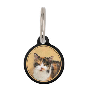 Calico-Katze Malerei - Süße originelle Katzenkunst Haustiermarke