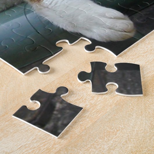 Calico Katze schläft Puzzle (Seite)