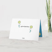 Calico-Katze schluchzelt Foto-Gelb Karte (Rückseite)