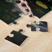 Calico Katze und Koi Fisch Kunst, Kinship Puzzle (Seite)