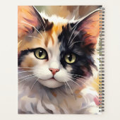 Calico Katze und Schmetterlinge im Frühlingspark Planer (Rückseite)