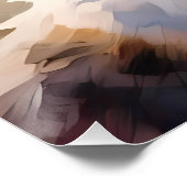 Calico Katze und Schmetterlinge im Frühlingspark Poster (Ecke)